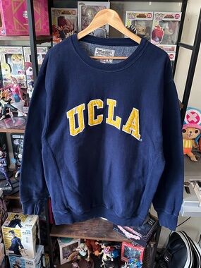 Vintage UCLA Navy Blue Crewneck Sweatshirt Steve & Barry’s Men’s L Embroidered